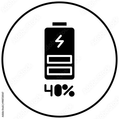 Android Battery vector icon. Can be used for Battery and Power iconset.