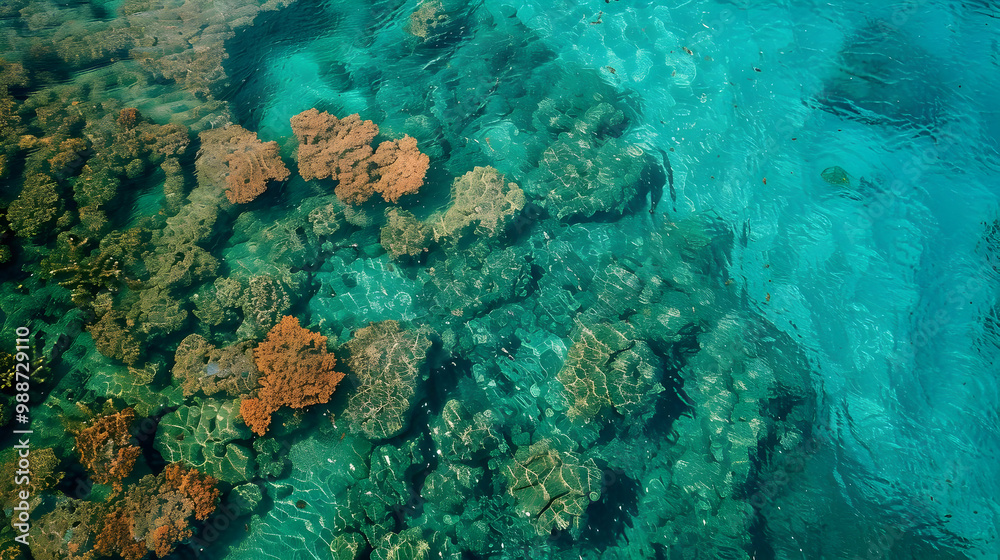 Fototapeta premium Vibrant Coral Reef Underwater Photography