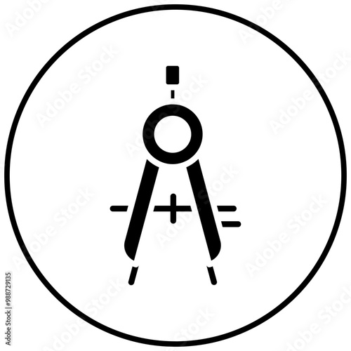 Compass vector icon. Can be used for Shoemaker iconset.