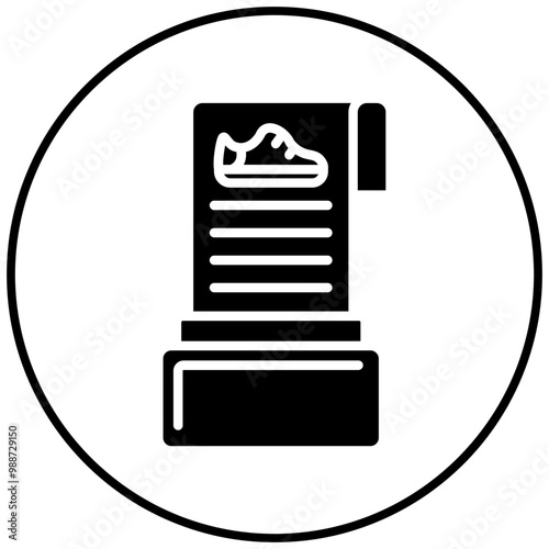 Receipt vector icon. Can be used for Shoemaker iconset.