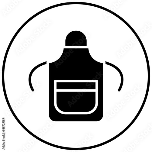 Apron vector icon. Can be used for Shoemaker iconset.