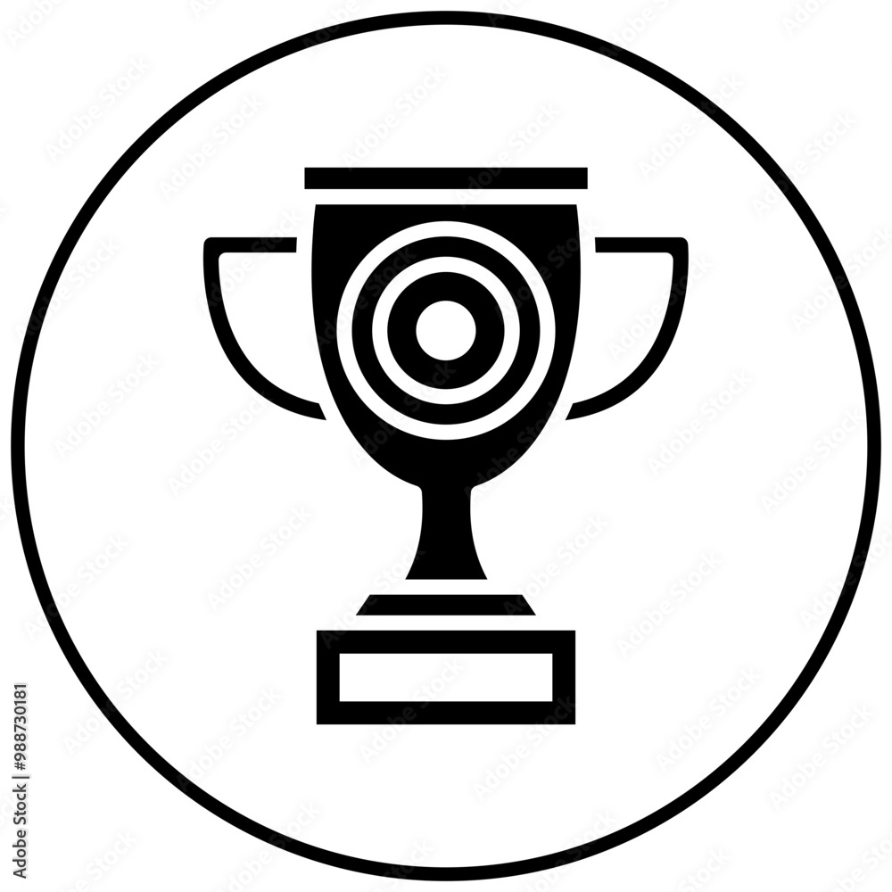 Trophy vector icon. Can be used for Archery iconset. Trophy vector icon. Can be used for Archery iconset.
