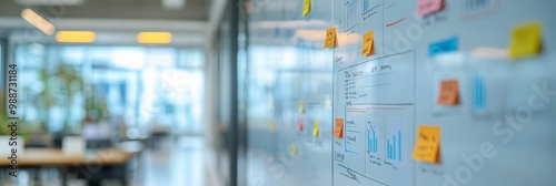Success Journey on Whiteboard, clear timeline outlined, subtle office ambiance in background, emphasizes growth and achievement