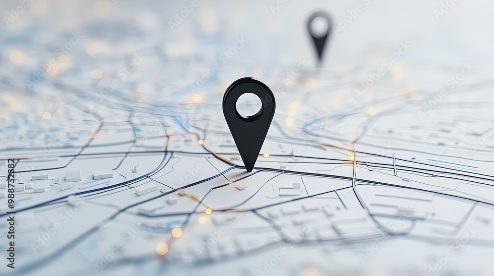 Futuristic Black Location Marker on Minimalist Map: A High-Tech Navigation Poster for Smart City Decor to Elevate Sports Interiors with Abstract Transport Routes Futuristic Black Location Marker on Minimalist Map: A High-Tech Navigation Poster for Smart City Decor to Elevate Sports Interiors with Abstract Transport Routes
