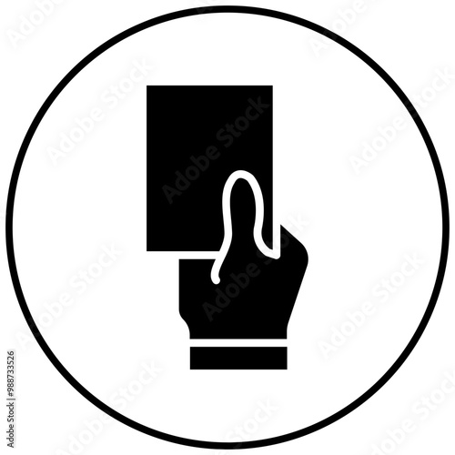 Red Card vector icon. Can be used for Volleyball iconset.
