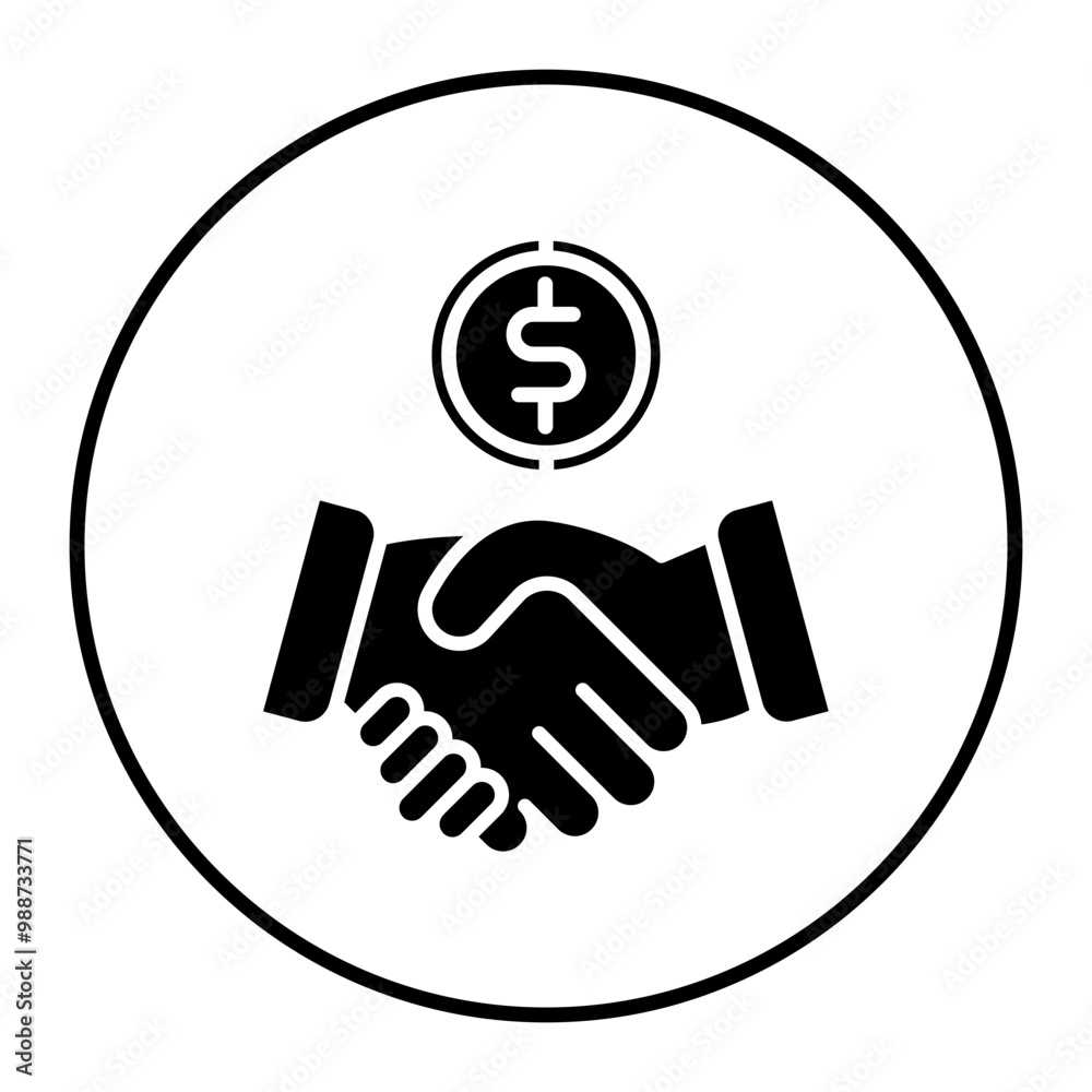 Deal vector icon. Can be used for Trading iconset. Deal vector icon. Can be used for Trading iconset.