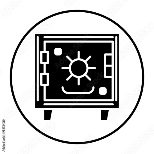 Vault vector icon. Can be used for Trading iconset.