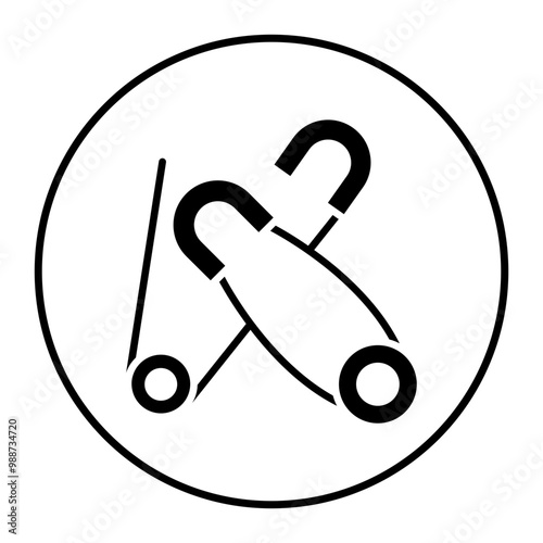 Clothes Pin vector icon. Can be used for Laundry iconset.