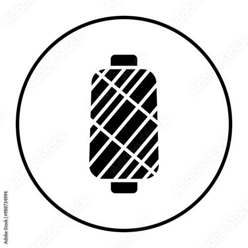 Thread Spool vector icon. Can be used for Laundry iconset.