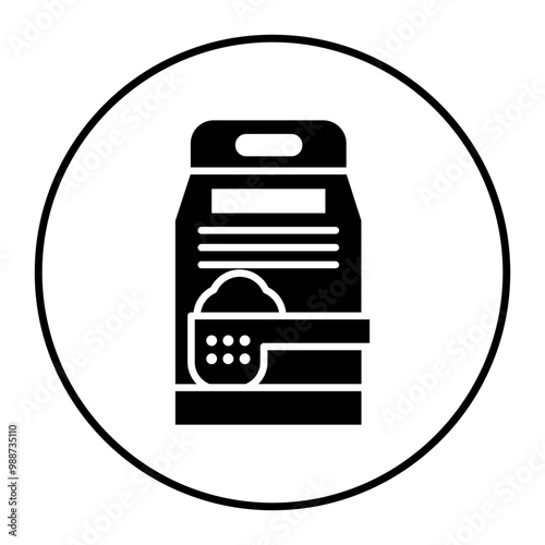 Washing Powder vector icon. Can be used for Laundry iconset.