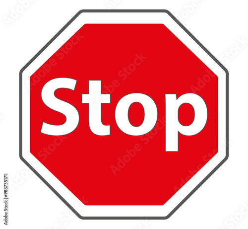 Stop, Zeichen, Symbol, Vektorzeichnung