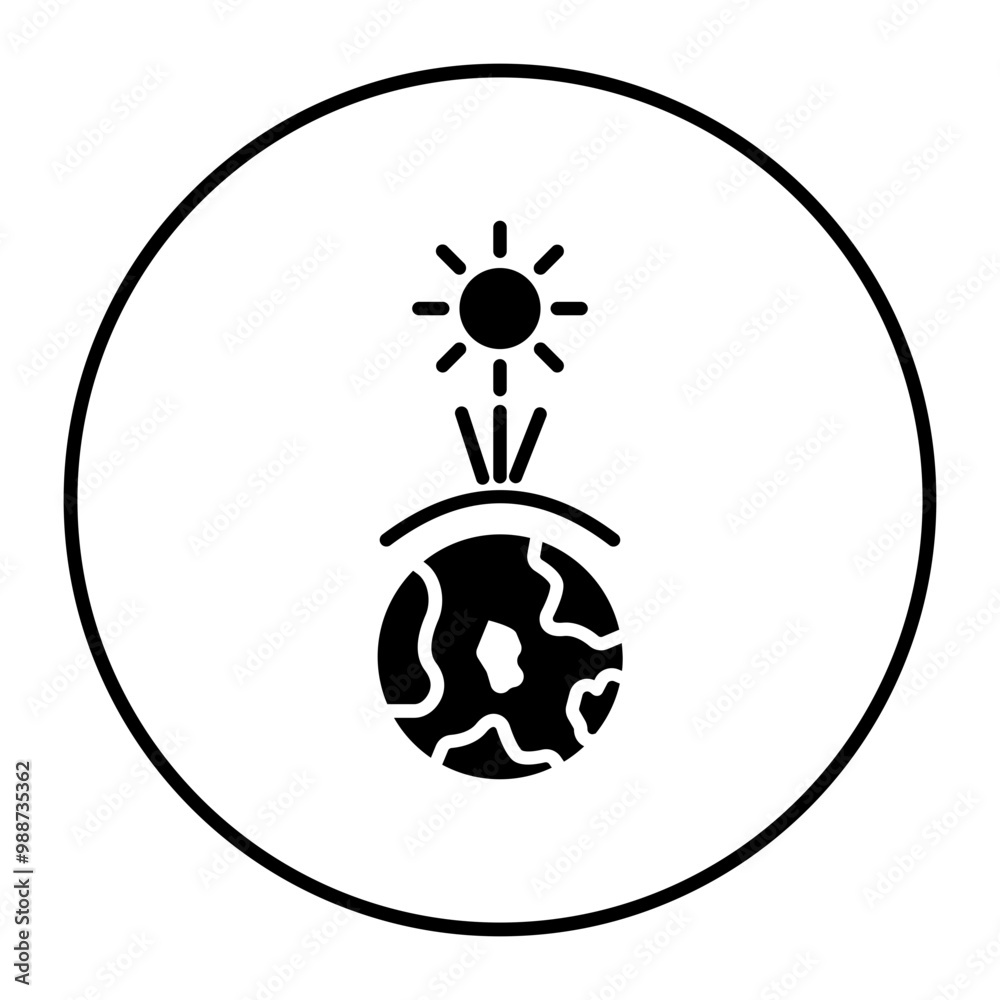 Greenhouse Effect vector icon. Can be used for Global Warming iconset. Greenhouse Effect vector icon. Can be used for Global Warming iconset.