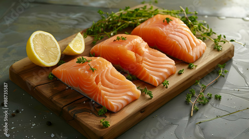 Fresh Salmon Fillets Ready for Cooking: A Culinary Delight