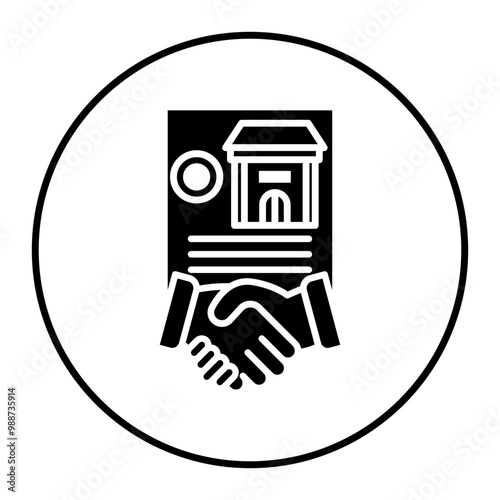 Franchise Agreement vector icon. Can be used for Credit And Loan iconset.