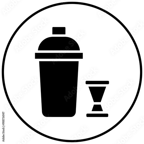 Cocktail Shaker vector icon. Can be used for Beverages iconset.