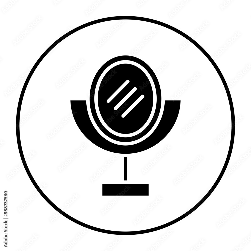 Mirror vector icon. Can be used for Spa iconset. Mirror vector icon. Can be used for Spa iconset.