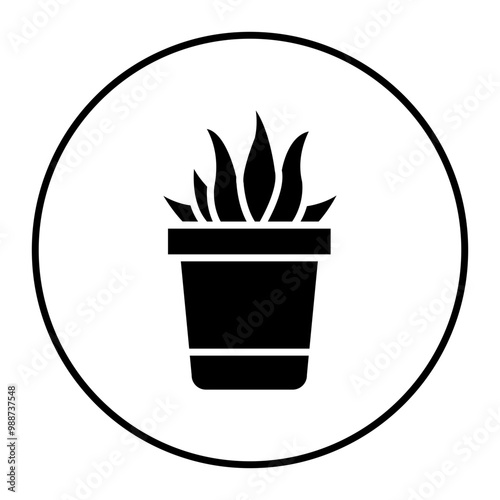 Aloevera vector icon. Can be used for Spa iconset.