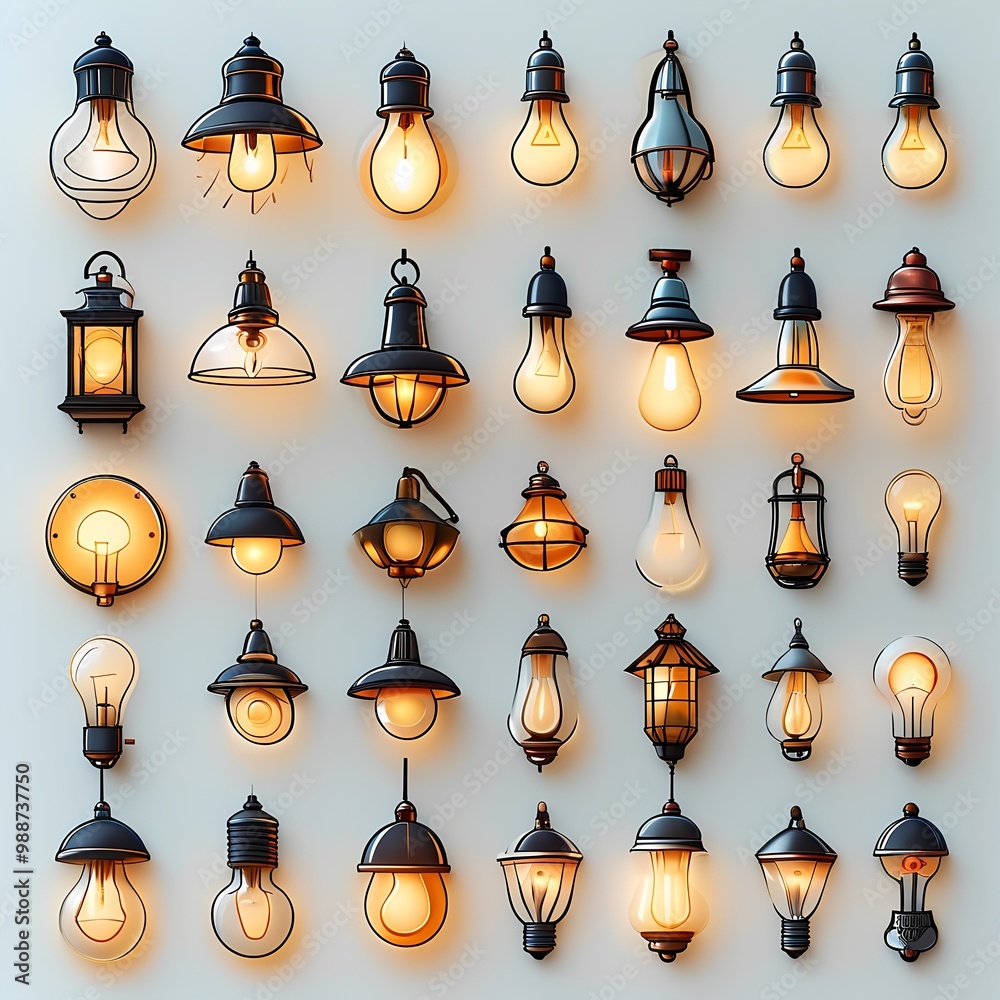 Obraz premium light bulb icon