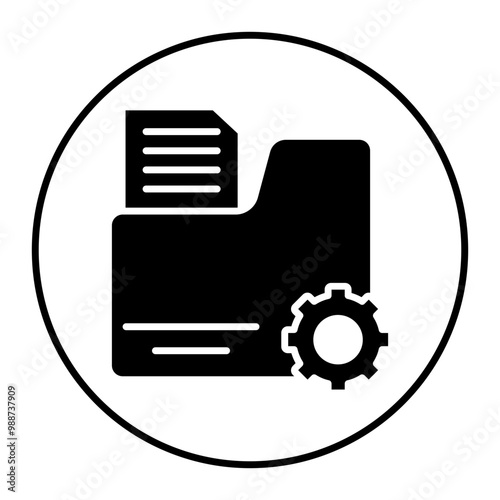 Business Folder vector icon. Can be used for Business and Finance iconset.