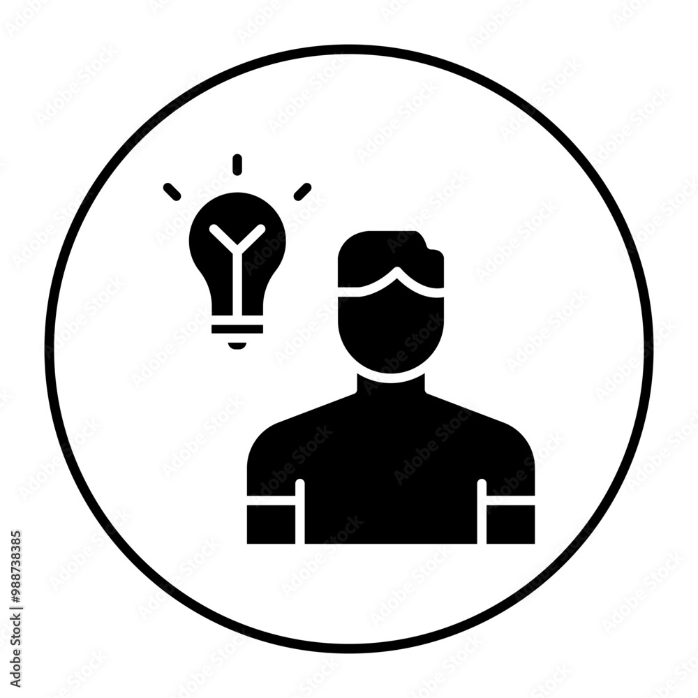 Thinking vector icon. Can be used for Business and Finance iconset. Thinking vector icon. Can be used for Business and Finance iconset.