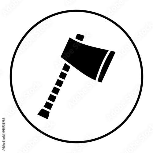 Hatchet vector icon. Can be used for Home Improvements iconset.