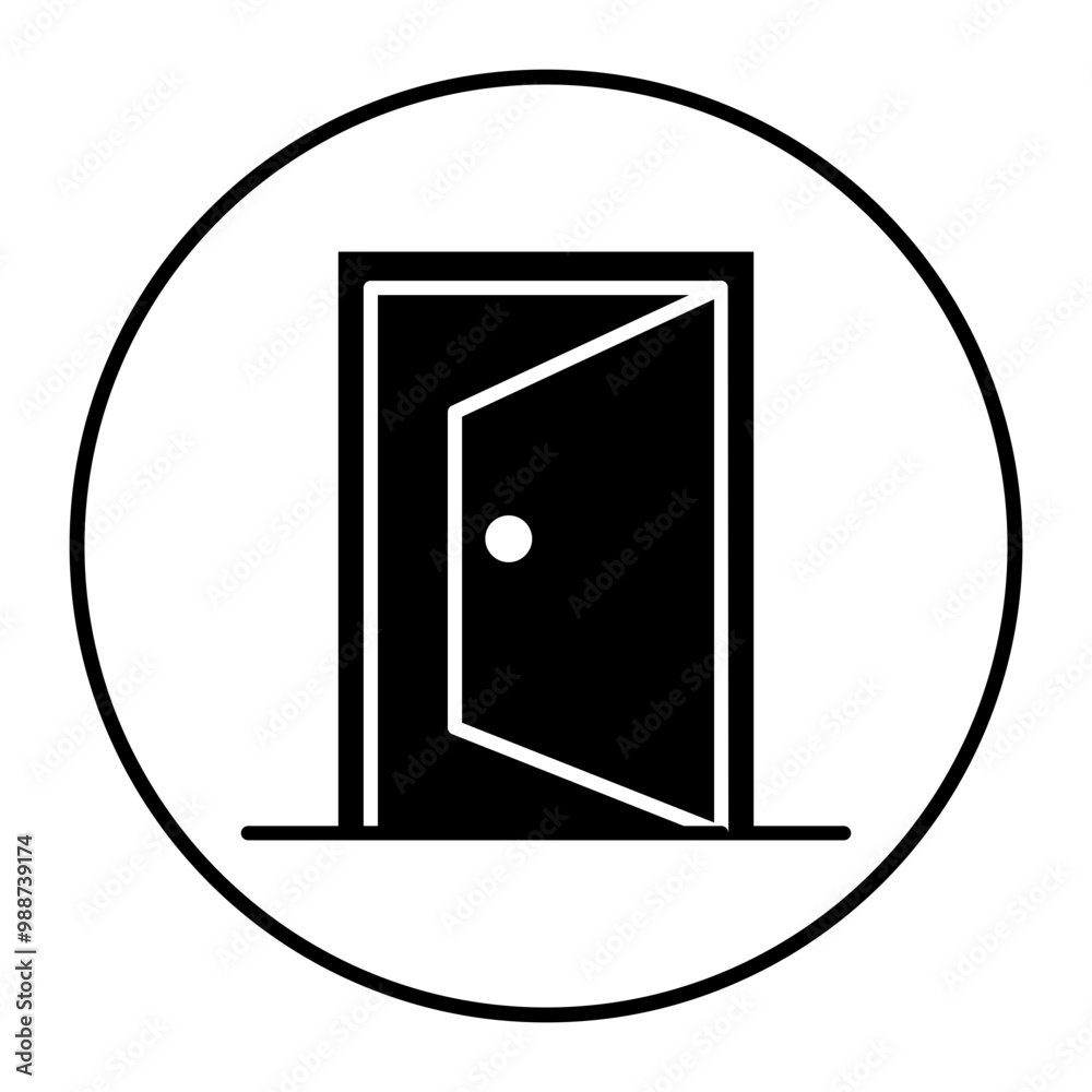 Door vector icon. Can be used for Home Improvements iconset. Door vector icon. Can be used for Home Improvements iconset.
