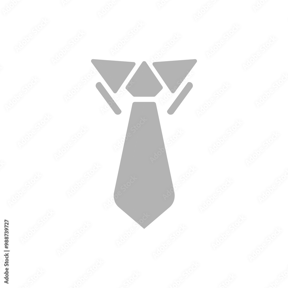 tie icon with a collar on a white background, vector illustration tie icon with a collar on a white background, vector illustration