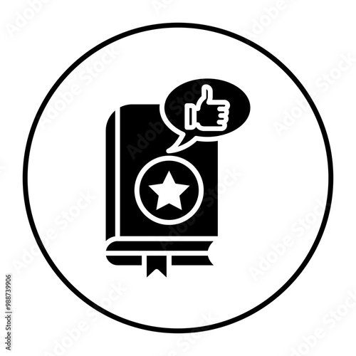 Recommendation vector icon. Can be used for Literature iconset.