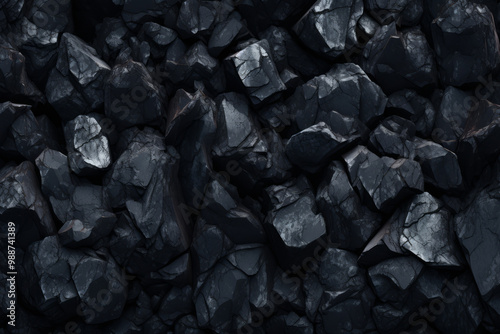 Processed collage of industrial pea coal surface texture. Background for banner, backdrop or texture