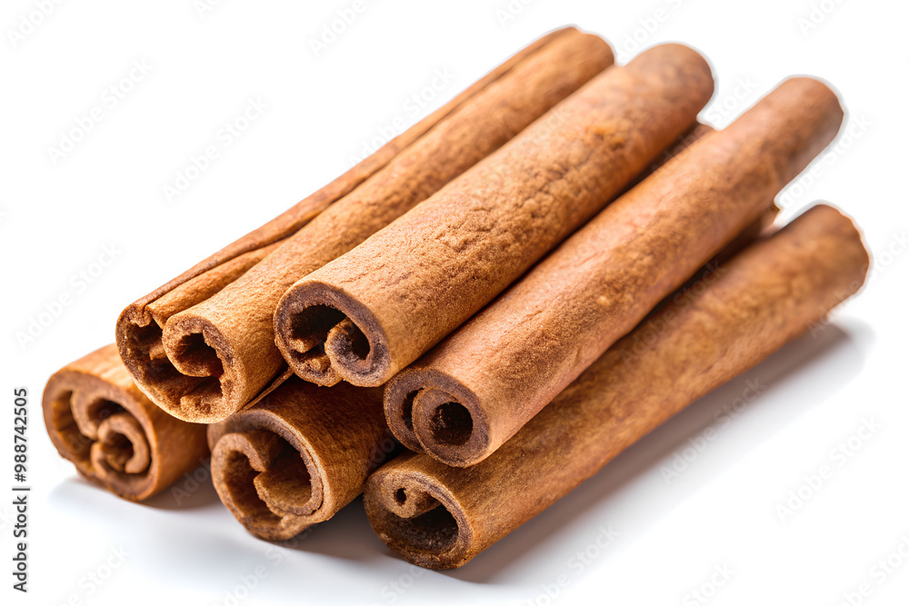 Cinnamon stick isolated on white background, Clipping path Cinnamon stick isolated on white background, Clipping path