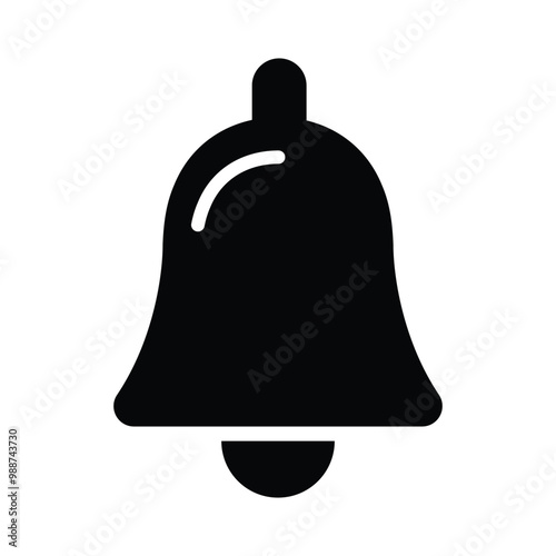 Notification bell or ringing bell icon vector design