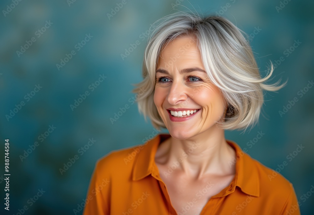 portrait of a smiling woman portrait of a smiling woman