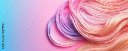 Wallpaper Mural Closeup of glowing, UVreactive hair extensions, paired with neon makeup and glowing accessories for a bold, illuminated runway look Torontodigital.ca