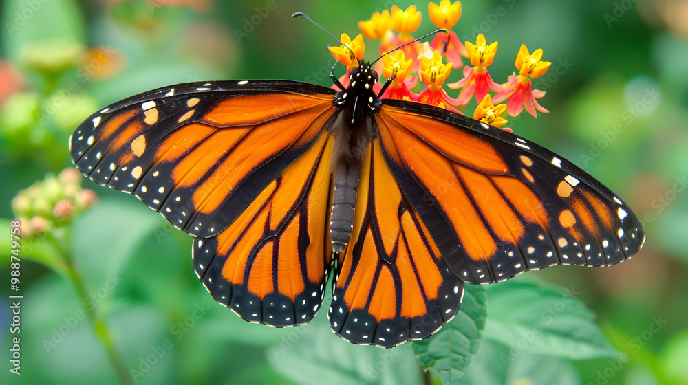 Monarch Butterfly on Flower - Nature Photography