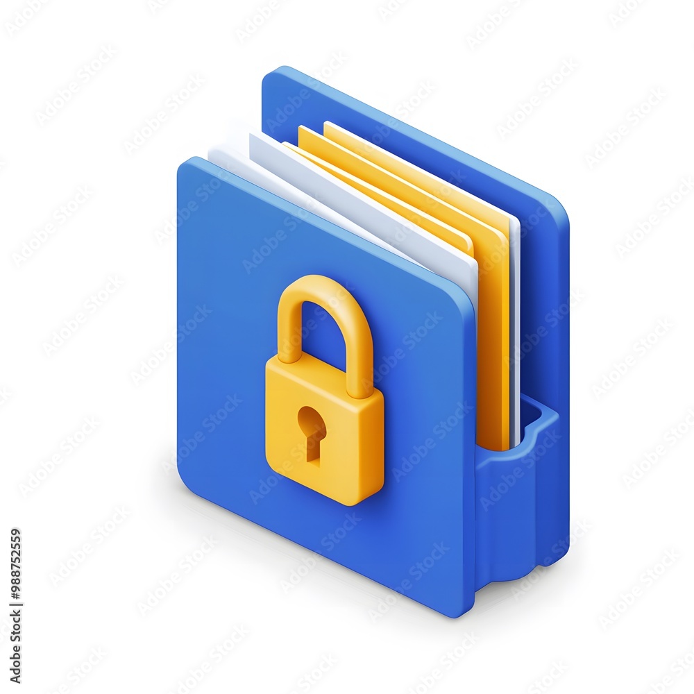 Secure Digital Folder with Padlock Secure Digital Folder with Padlock