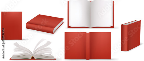 Realistic hard cover book
