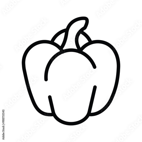 Capsicum icon showcasing colorful, fresh peppers