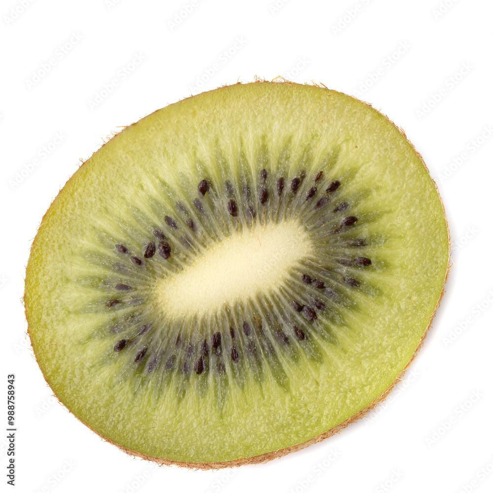 Kiwi fruit cut isolated on a white background Kiwi fruit cut isolated on a white background