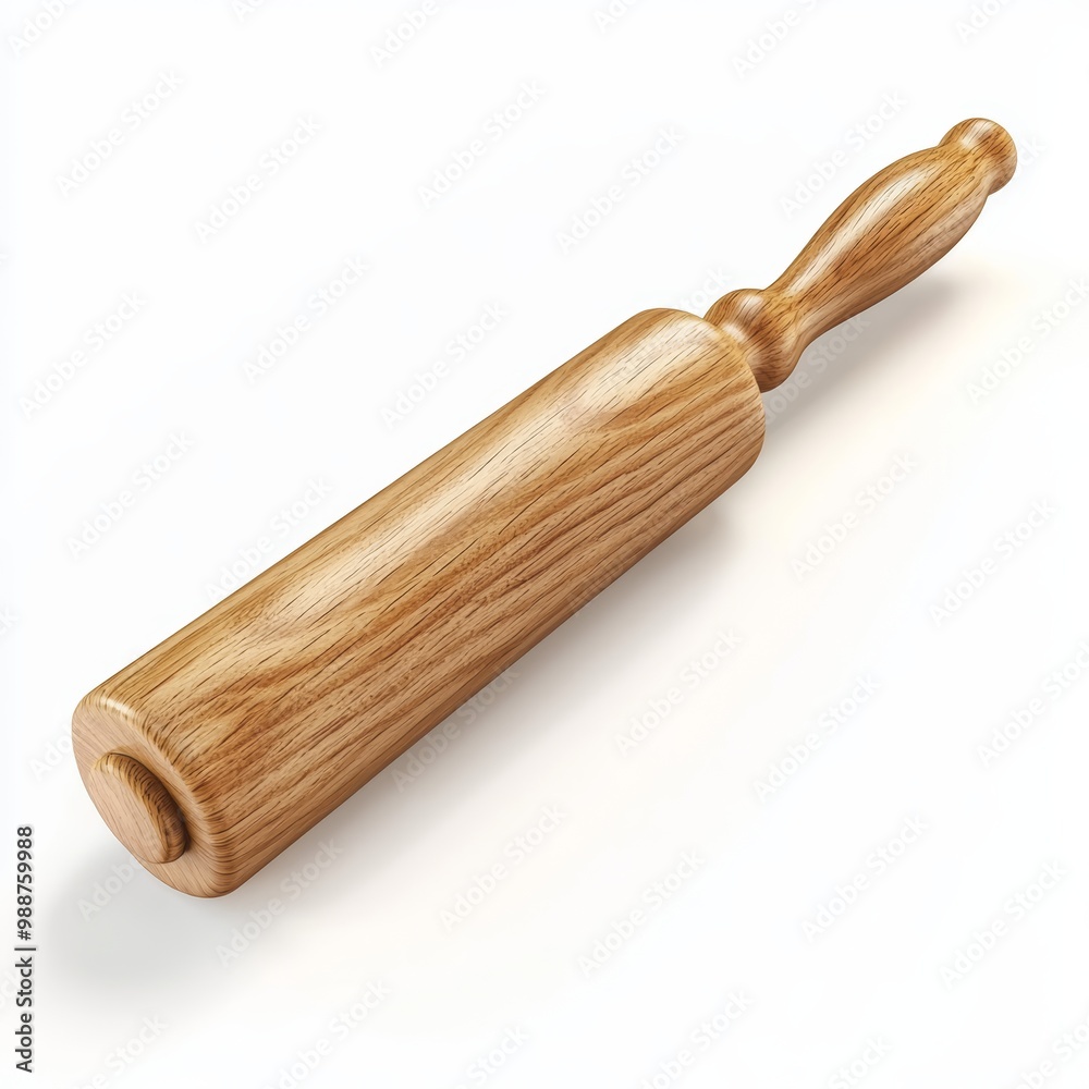 A classic wooden rolling pin A classic wooden rolling pin