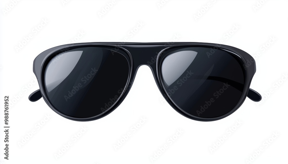 A pair of aviator sunglasses with dark lenses A pair of aviator sunglasses with dark lenses