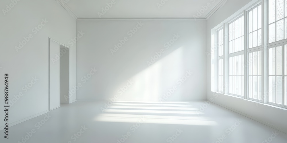 Fototapeta premium empty white room