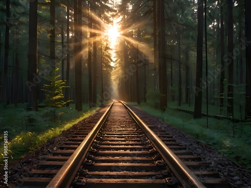 a rapturous railroad track photo