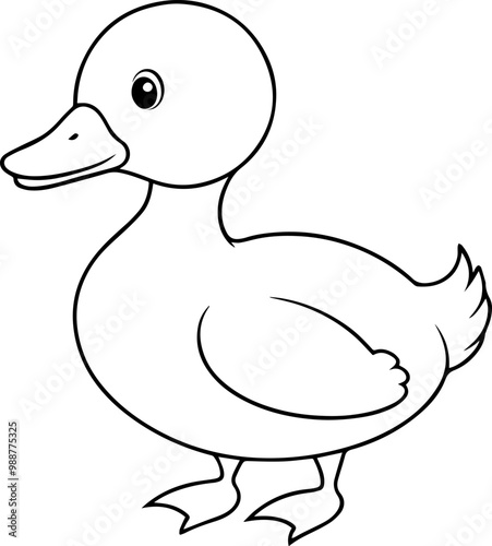 illustration of a baby duck