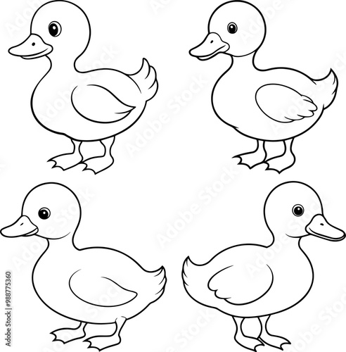 illustration of a baby duck