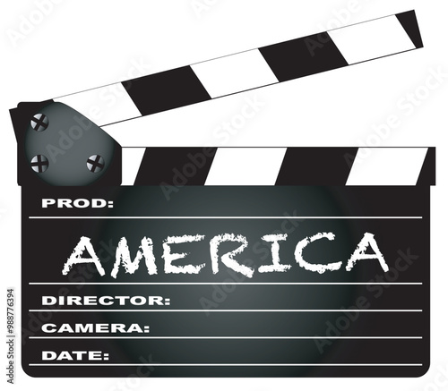 America Movie Clapperboard