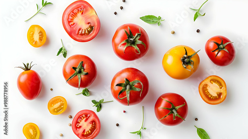 Fresh Tomatoes with Herbs and Peppercorns