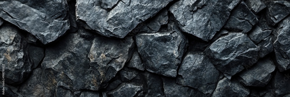 Black rock texture background, top view. Black rock texture background, top view.