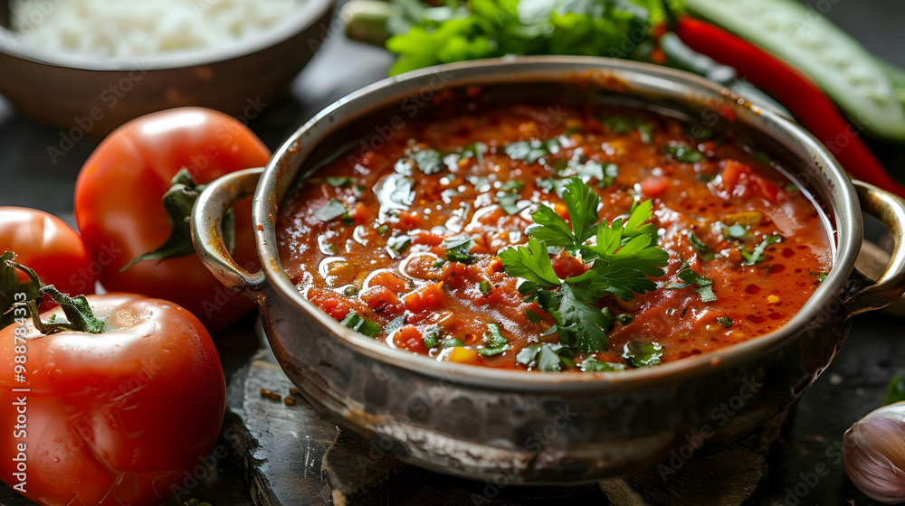 Spicy Tomato Sauce with Fresh Herbs and Garlic Spicy Tomato Sauce with Fresh Herbs and Garlic
