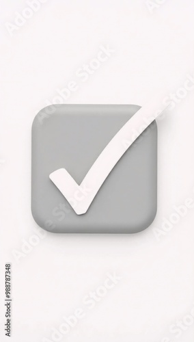 Free Download A gray button with a white check mark on it. - GFXLoad