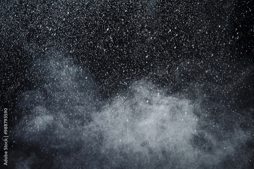 Texture of rain and fog on a black background overlay effect. Texture of rain and fog on a black background overlay effect.
